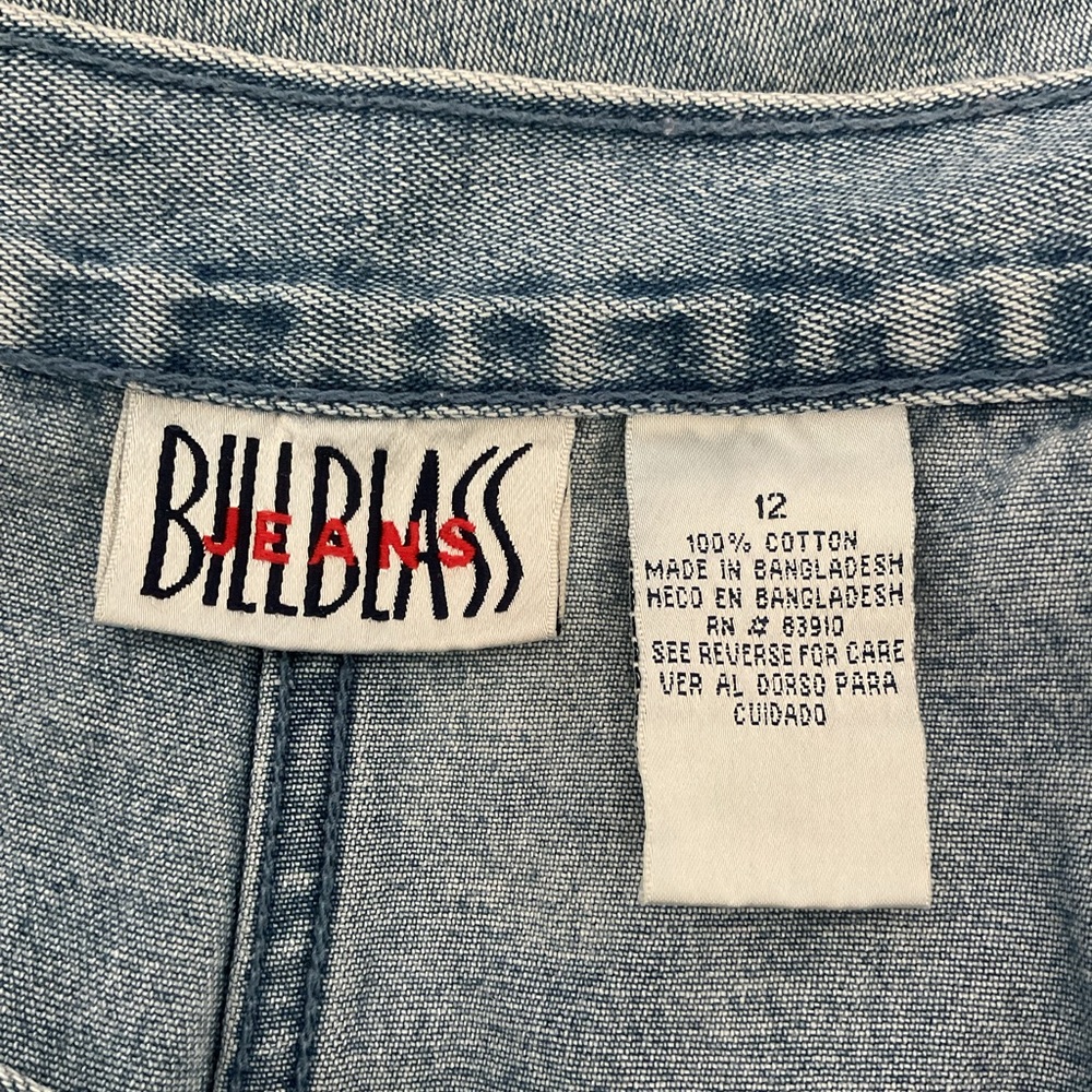 Vintage Bill Blass Light Blue Cropped Women's Jeans - Picture 3 of 5